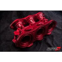 Alpha Performance R35 GT-R Carbon Fiber Intake Manifold (Anodised) Colour: Red