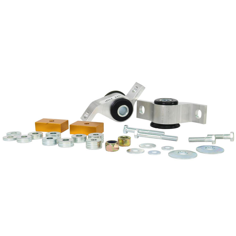 Whiteline Front Control Arm Lower - Inner Rear Bushing Double Offset Kit to Suit Subaru Impreza GD incl WRX/STi | KCA359M