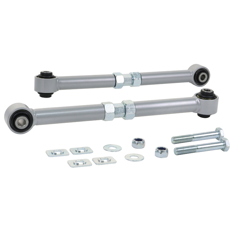 Whiteline Mitsubishi EVO X Rear Adjustable Lower Control Arm Kit Camber and Toe | KTA135