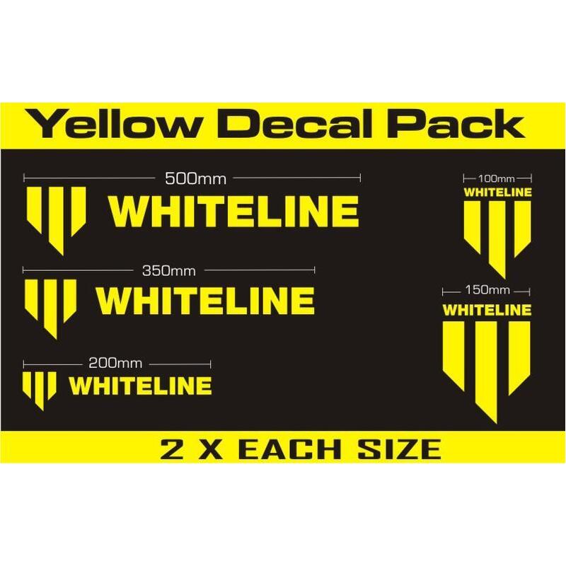 Whiteline Whiteline Decal Kits - Yellow | KWM001