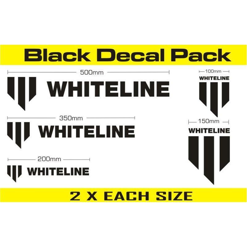 Whiteline Whiteline Decal Kits - Black | KWM002