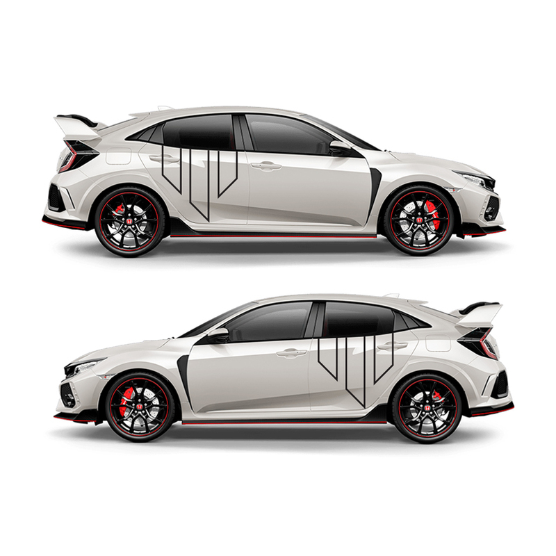 Whiteline Whiteline Vehicle Emblem Decal Pack - Large Black | KWM042L
