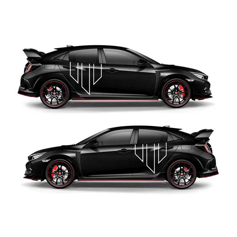 Whiteline Whiteline Vehicle Emblem Decal Pack - Large White | KWM044L