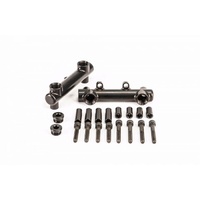 Process West Billet Fuel Rails - Black EJ20/25 | PWFR01B