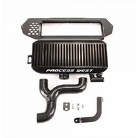 Process West Top Mount Intercooler 97-98 GC8 WRX/STI - BLACK | PWTMIC01B