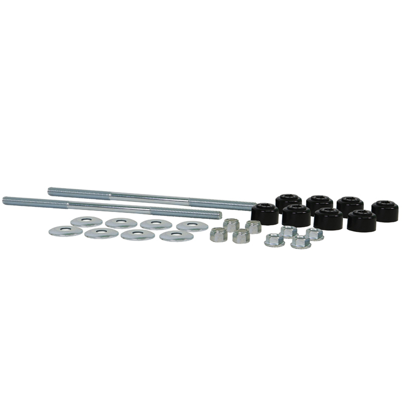 Whiteline Universal Sway Bar Link - Treaded Rod and Bushings style - 240mm With Bushings | W21809S