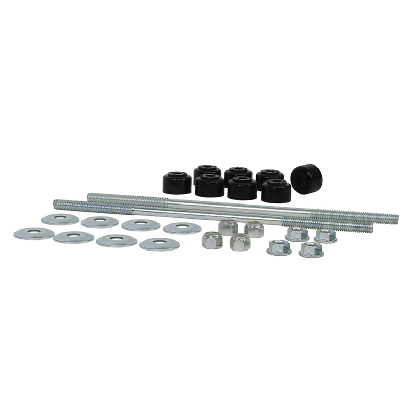 Whiteline Universal Sway Bar Link - Treaded Rod and Bushings style - 280mm With Bushings | W21810S